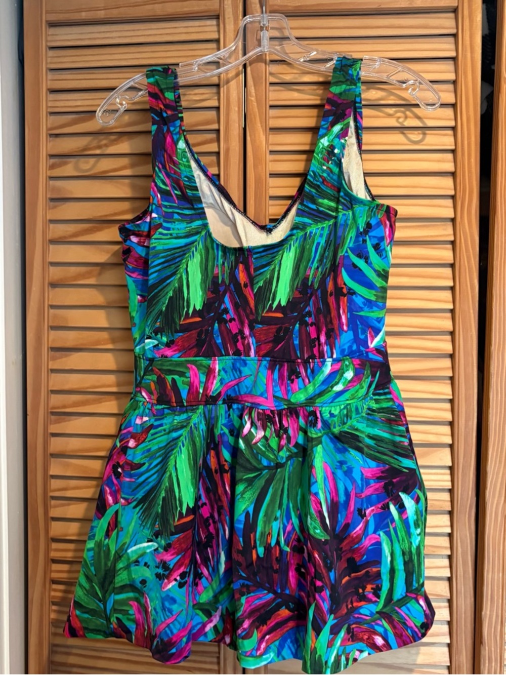 Vintage Bathing Suit Karen Stranger Things Tropical Pattern Swim Skirt Summer - Picture 2 of 10